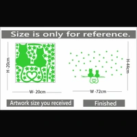 Shopnav Green Kids Room Decor Radium Wall Sticker - Finished OutPut Size: 72X44cm, 0.12, Green