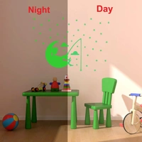 Shopnav Green Kids Room Decor Radium Wall Sticker - Finished OutPut Size: 55X38cm, 0.12, Green