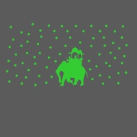 Shopnav Green Kids Room Decor Radium Wall Sticker - Finished OutPut Size: 74X39cm, 0.12, Green