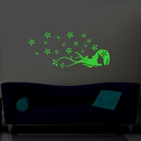 Shopnav Green Radium Wall Sticker - Finished OutPut Size: 57X25cm, 0.12, Green