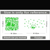 Shopnav Green Radium Wall Sticker - Finished OutPut Size: 82X41cm, 0.12, Green