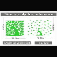 Shopnav Green Radium Wall Sticker - Finished OutPut Size: 56X35cm, 0.12, Green