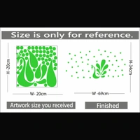 Shopnav shopnav's Green Radium Wall Sticker - Finished OutPut Size: 69X34cm, 0.12, Green