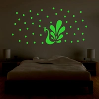 Shopnav shopnav's Green Radium Wall Sticker - Finished OutPut Size: 69X34cm, 0.12, Green