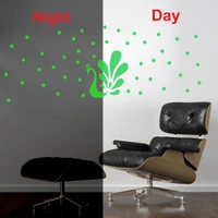 Shopnav shopnav's Green Radium Wall Sticker - Finished OutPut Size: 69X34cm, 0.12, Green