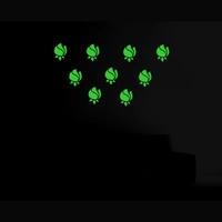 Shopnav Green Radium Wall Sticker - Finished OutPut Size: 56X31cm, 0.12, Green