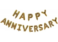 Shopnav Happy Anniversary Alphabet Foil Balloon Combo With Bottle And Cheersglass Balloons (Multicolor) - 0.25, Multicolor