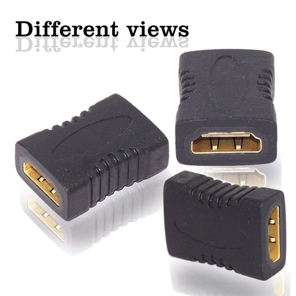 HDMI Adapter Female to Female Extender Jointer Black (Black) - 0.25