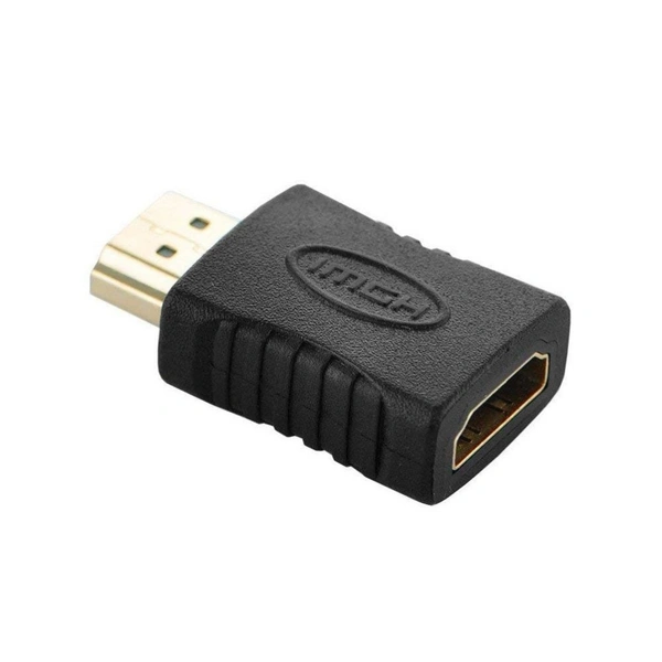 HDMI Adapter Male to Female Converter Jointer Black (Black) - 0.25