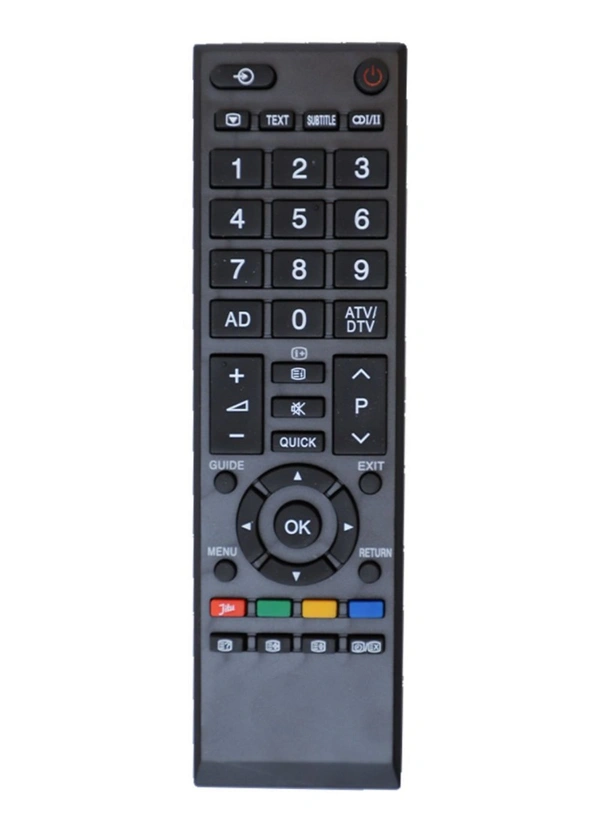 LCD_LED Remote No. 90334, Compatible With Toshiba LCD_LED TV Remote Control_Old Remote Functions Must Be Exactly Same (Color:Multi) - 0.13