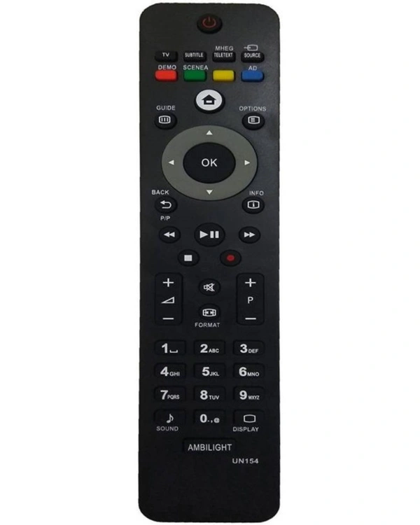 LCD/LED Remote No. UN154, Compatible with Philips LCD/LED TV Remote Control (Exactly Same Remote will Only Work) - 0.38