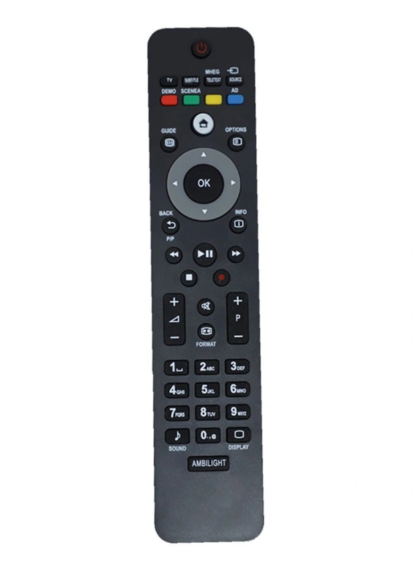 LCD_LED Remote No. URC 126, Compatible With PHILIPS LCD_LED TV Remote Control _Old Remote Functions Must Be Exactly Same (Color:Multi) - 0.13