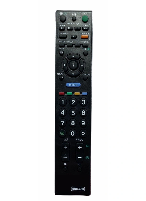 LCD_LED Remote No. URC 43, Compatible With Sony Bravia LCD_LED TV Remote Control_Old Remote Functions Must Be Exactly Same (Color:Multi) - 0.13