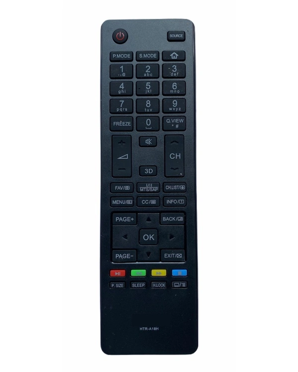 LED/LCD Remote No. 18H, Compatible with Haier LCD/LED TV Remote Control (Exactly Same Remote will Only Work) - 0.38