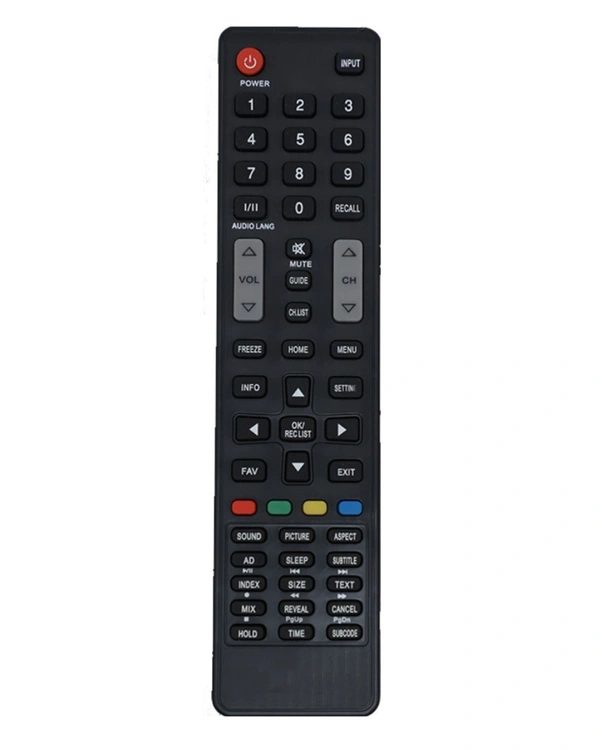 LED/LCD Remote No. MX07, Compatible with Micromax LCD/LED TV Remote Control (Exactly Same Remote will Only Work) - 0.38