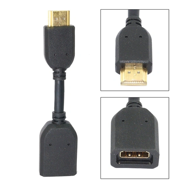 Male to Female HDMI Cables 0.1 (Black) - 0.25