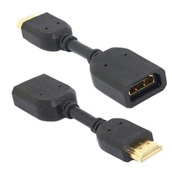 Male to Female HDMI Cables 0.1 (Black) - 0.25