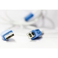 Male to Male USB Printer Cable 1.5 Yards (White) - 0.25