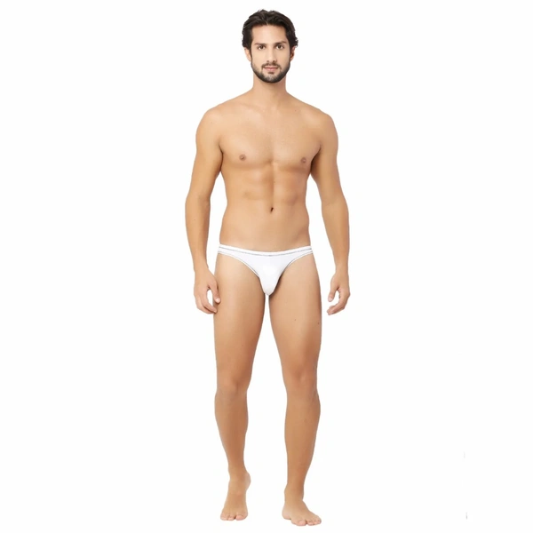 Men's Bamboo Spandex Briefs Underwear White - White, 0.15, Briefs, L