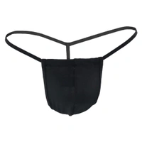Men's Cotton Spandex G String Pouch Underwear Underwear Black - Black, 0.15, G String Pouch Underwear, M