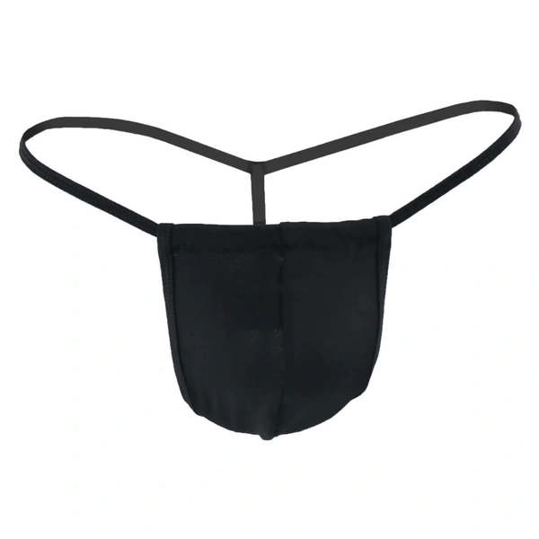 Men's Cotton Spandex G String Pouch Underwear Underwear Black - Black, 0.15, G String Pouch Underwear, M