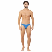 Men's Cotton Spandex Ultra Soft Briefs Underwear Blue - Blue, 0.15, Briefs, L