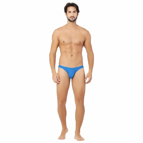 Men's Cotton Spandex Ultra Soft Briefs Underwear Blue - Blue, 0.15, Briefs, L