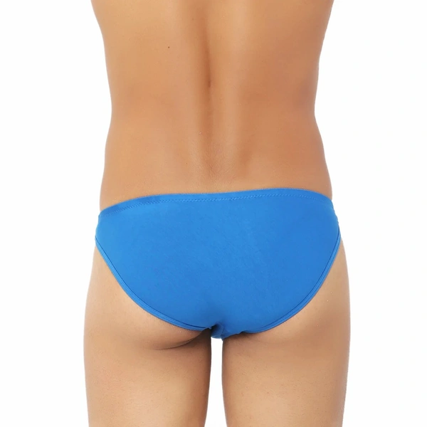 Men's Cotton Spandex Ultra Soft Briefs Underwear Blue - Blue, 0.15, Briefs, L