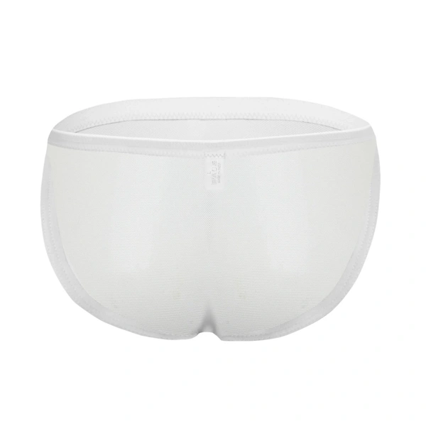 Men's Mesh Power Net Men Transparent Briefs Underwear White - White, 0.15, Transparent Brief, XL