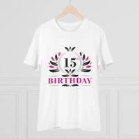Men's PC Cotton 15th Birthday Printed T Shirt (Color: White, Thread Count: 180GSM) - White, 0.25, Printed, XL