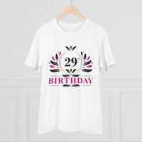 Men's PC Cotton 29th Birthday Printed T Shirt (Color: White, Thread Count: 180GSM) - White, 0.25, Printed, L