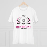 Men's PC Cotton 31st Birthday Printed T Shirt (Color: White, Thread Count: 180GSM) - White, 0.25, Printed, 2XL