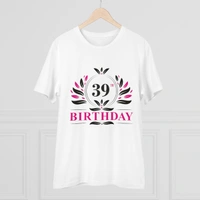 Men's PC Cotton 39th Birthday Printed T Shirt (Color: White, Thread Count: 180GSM) - White, 0.25, Printed, XL