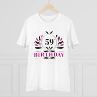 Men's PC Cotton 59th Birthday Printed T Shirt (Color: White, Thread Count: 180GSM) - White, 0.25, Casual, 2XL