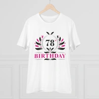 Men's PC Cotton 78th Birthday Printed T Shirt (Color: White, Thread Count: 180GSM) - White, 0.25, Printed, 2XL