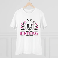 Men's PC Cotton 82nd Birthday Printed T Shirt (Color: White, Thread Count: 180GSM) - White, 0.25, Printed, 2XL