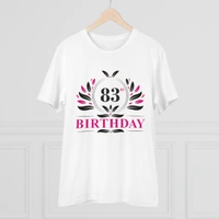 Men's PC Cotton 83rd Birthday Printed T Shirt (Color: White, Thread Count: 180GSM) - White, 0.25, Printed, 2XL