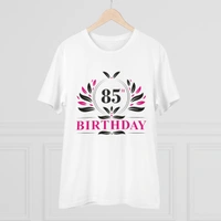 Men's PC Cotton 85th Birthday Printed T Shirt (Color: White, Thread Count: 180GSM) - White, 0.25, Printed, M