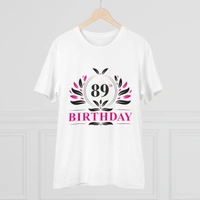 Men's PC Cotton 89th Birthday Printed T Shirt (Color: White, Thread Count: 180GSM) - White, 0.25, Solid, XL