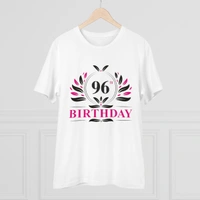 Men's PC Cotton 96th Birthday Printed T Shirt (Color: White, Thread Count: 180GSM) - White, 0.25, Solid, 2XL