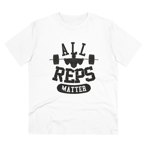 Men's PC Cotton All Reps Matter Printed T Shirt (Color: White, Thread Count: 180GSM) - White, 0.25, Solid, M