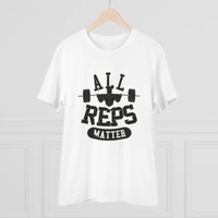 Men's PC Cotton All Reps Matter Printed T Shirt (Color: White, Thread Count: 180GSM) - White, 0.25, Solid, M