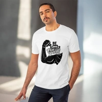 Men's PC Cotton Be Beter Than Yesterday Printed T Shirt (Color: White, Thread Count: 180GSM) - White, 0.25, Printed, S