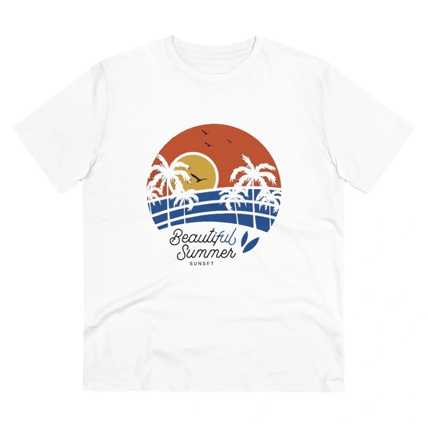 Men's PC Cotton Beautiful Summer Printed T Shirt (Color: White, Thread Count: 180GSM) - White, 0.25, Printed, S