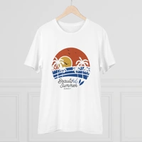 Men's PC Cotton Beautiful Summer Printed T Shirt (Color: White, Thread Count: 180GSM) - White, 0.25, Printed, S