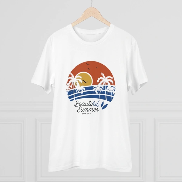 Men's PC Cotton Beautiful Summer Printed T Shirt (Color: White, Thread Count: 180GSM) - White, 0.25, Printed, S