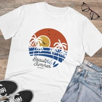 Men's PC Cotton Beautiful Summer Printed T Shirt (Color: White, Thread Count: 180GSM) - White, 0.25, Printed, S