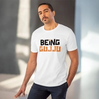 Men's PC Cotton Being Gujju Printed T Shirt (Color: White, Thread Count: 180GSM) - White, 0.25, Solid, XL