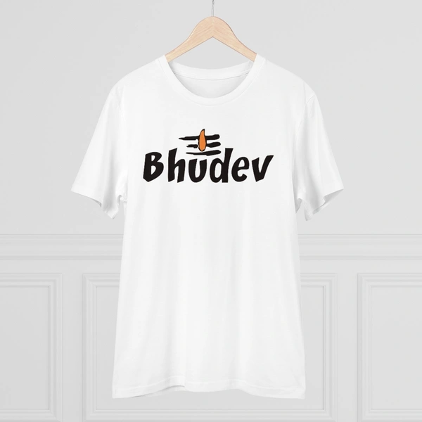 Men's PC Cotton Bhudev Printed T Shirt (Color: White, Thread Count: 180GSM) - White, 0.25, Printed, 2XL