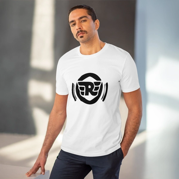 Men's PC Cotton Bike Ride Design Printed T Shirt (Color: White, Thread Count: 180GSM) - White, 0.25, Casual, L